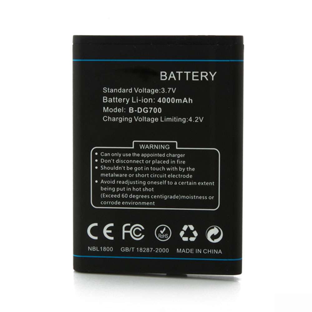 3.7V/4.2V 2000mAh B-DG700 Smartphone Battery for Doogee TITANS2 DG700