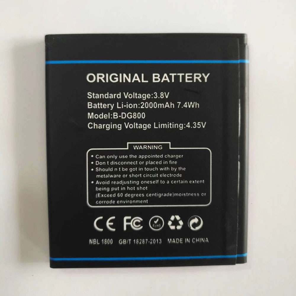 2000mAh 3.8V/4.35V Doogee B-DG800 Replacement Battery