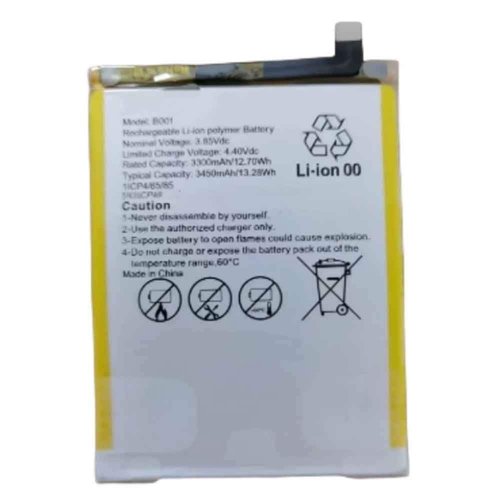 3.85V 3450mAh B001 Smartphone Battery for Zmbizi B001