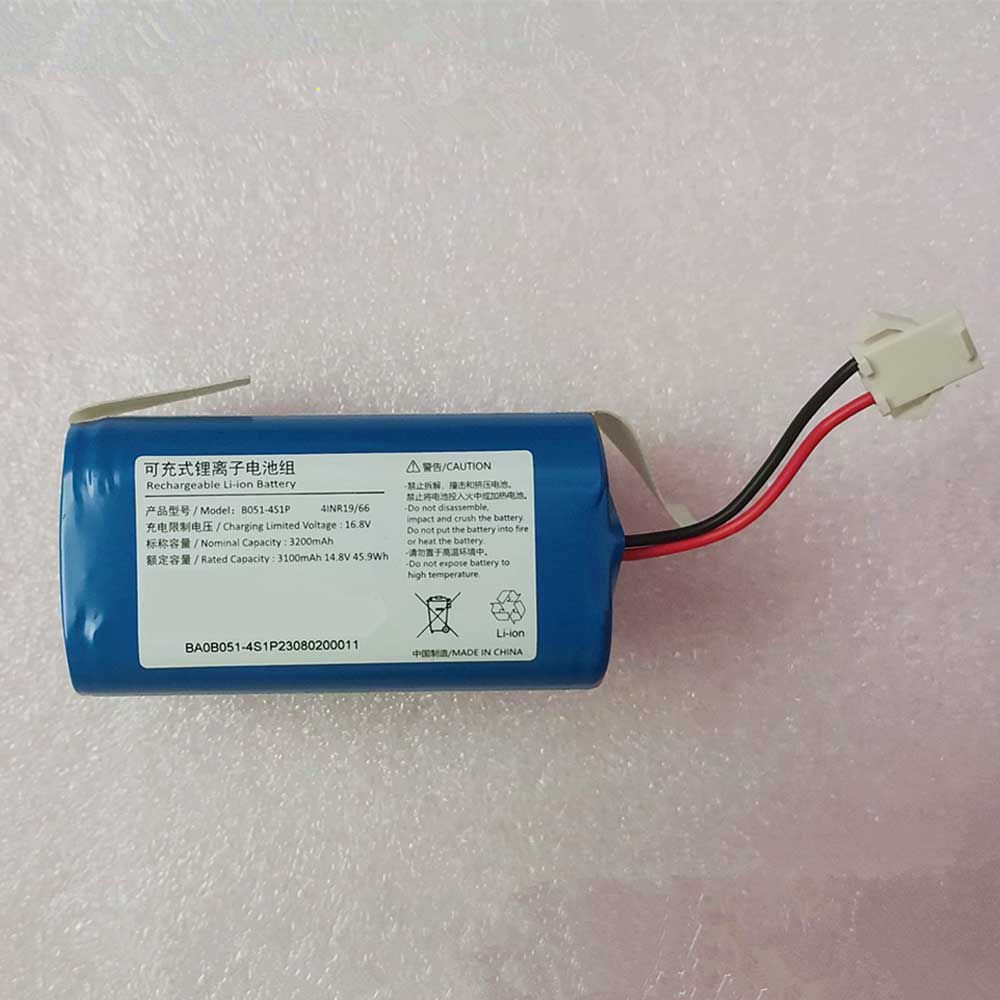 14.8V 3100mAh B051-4S1P Vacuum Robot Battery for Ecovacs B051-4S1P