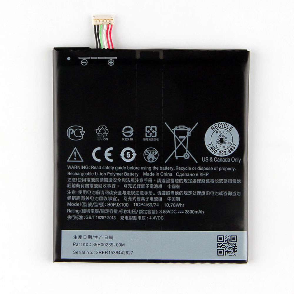 3.85V/4.4V 2800MAH/10.78WH B0PJX100 Smartphone Battery for HTC Desire E9 A53 A55 E9X E9+ E9PT E9PX