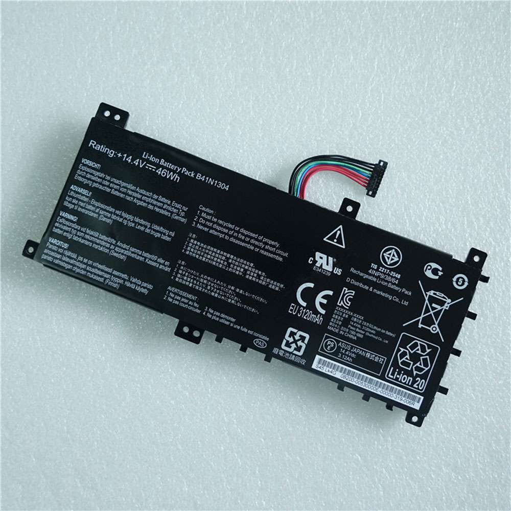 14.4V 46Wh B41N1304 Tablet Battery for Asus V451L V451LA S451LA B41BK4G Series