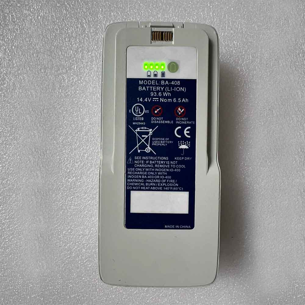 14.4V 6500mAh BA-408 Medical Battery for Inogen BA-400