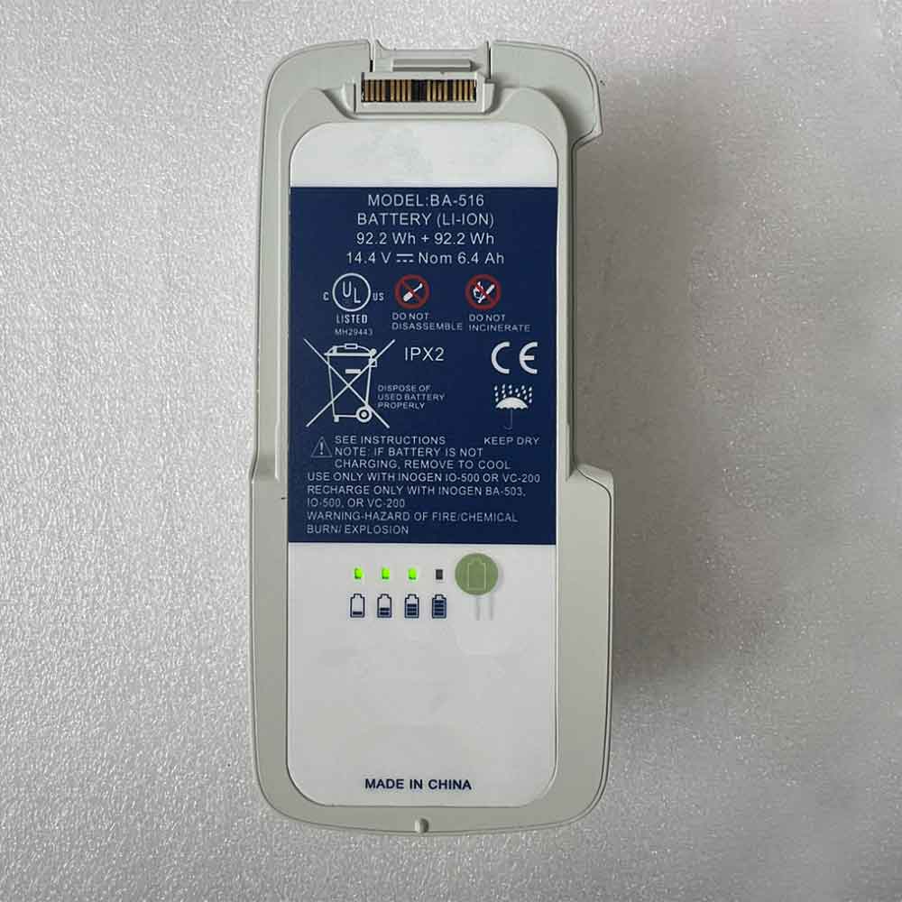 14.4V 6400mAh BA-516 Medical Battery for Inogen BA-500 IO-500 BA-503 VC-200
