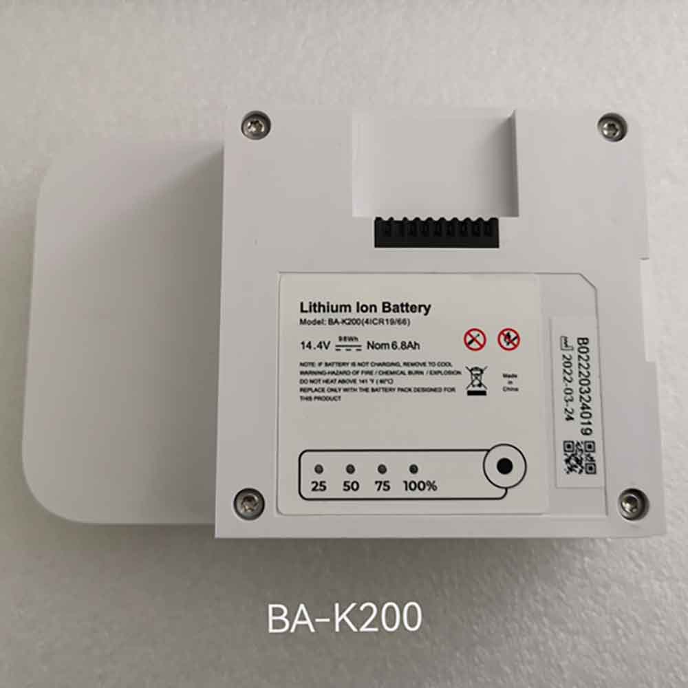 14.4V 6.8Ah BA-K200 Medical Battery for K-TS BA-K200 Portable Oxygen Generator