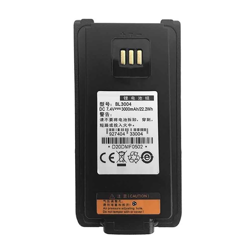 7.4V 3000mAh BL3004 Radio Communication Battery for Hytera BL2016 PD980 PD985B PD985U