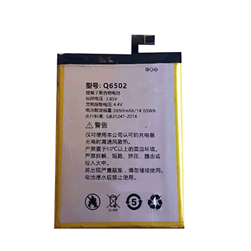 3.85V 3650mAh Q6502 Smartphone Battery for Doov Mate30 rs