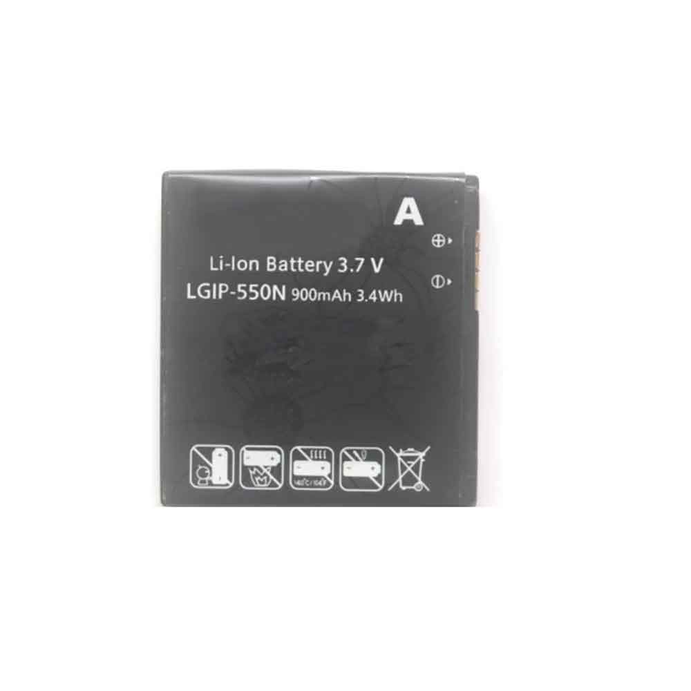 3.7V 900mAh LGIP-550N Smartphone Battery for LG GD880 KV700 S310 GD510
