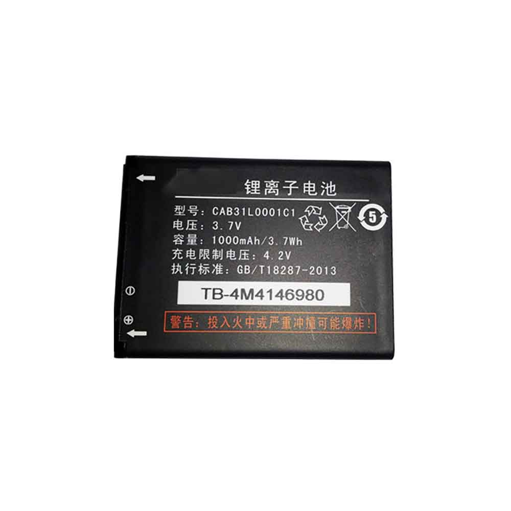 3.7V 1000mAh CAB31L0001C1 Smartphone Battery for TCL i310 i310+ F210