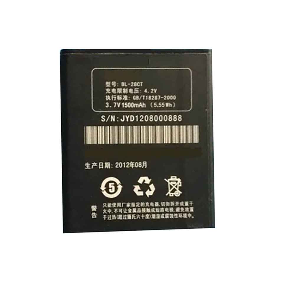 3.7V 1500mAh BL-28CT Smartphone Battery for Koobee T550