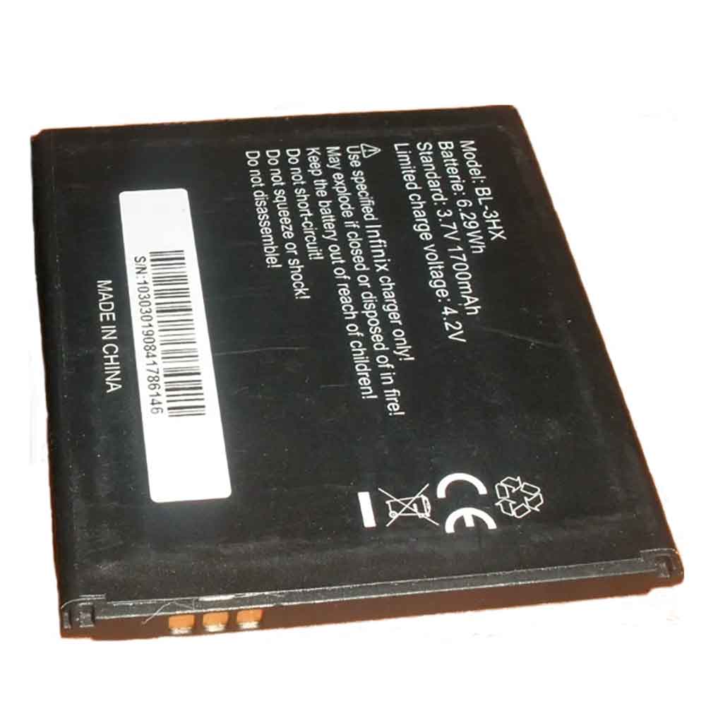 3.7V 1700mAh BL-3HX Smartphone Battery for Infinix BL-3HX