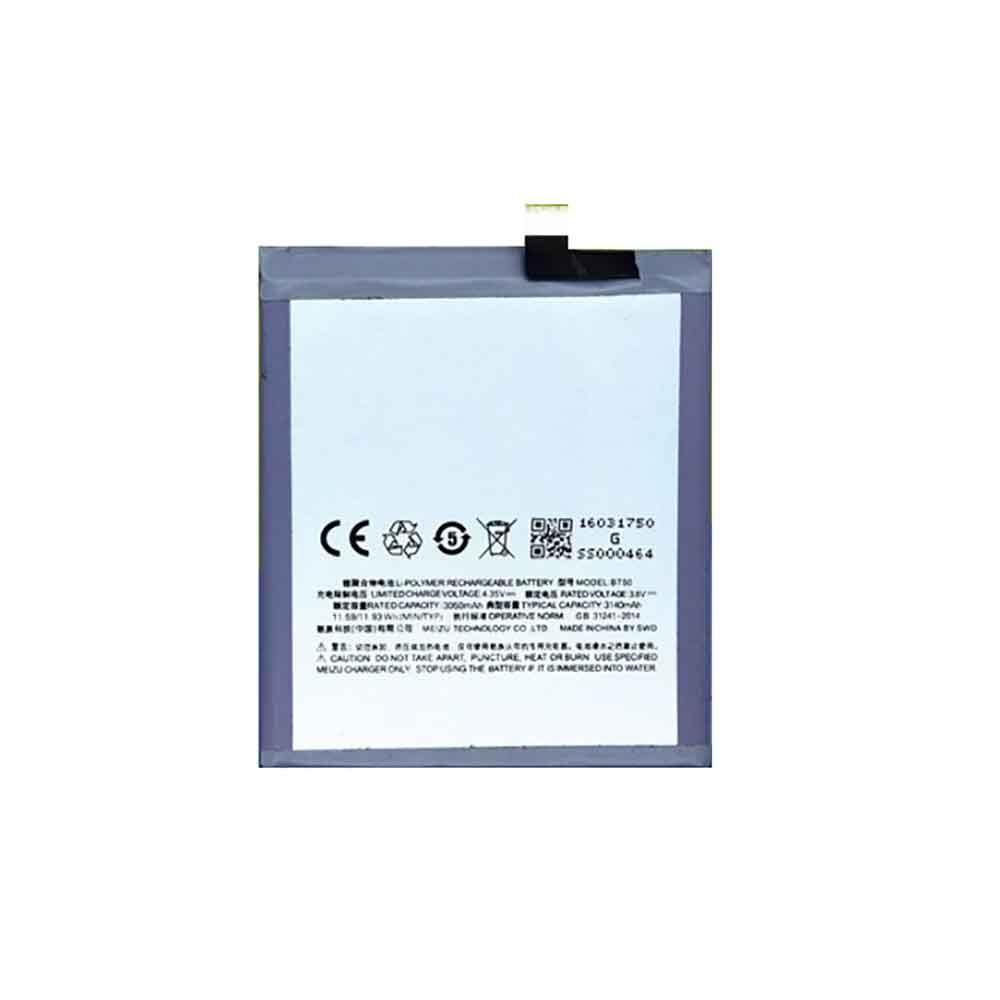 3.8V 3140mAh BT50 Smartphone Battery for Meizu M57A MA01