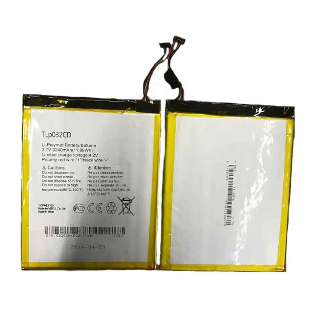 3.7V 3240mAh TLp032CD Smartphone Battery for Alcatel TLp032CD