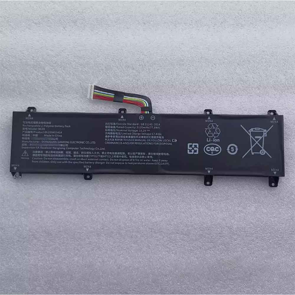 15.2V 5120mAh BA39 Laptop Battery for Rtdpart 239451414