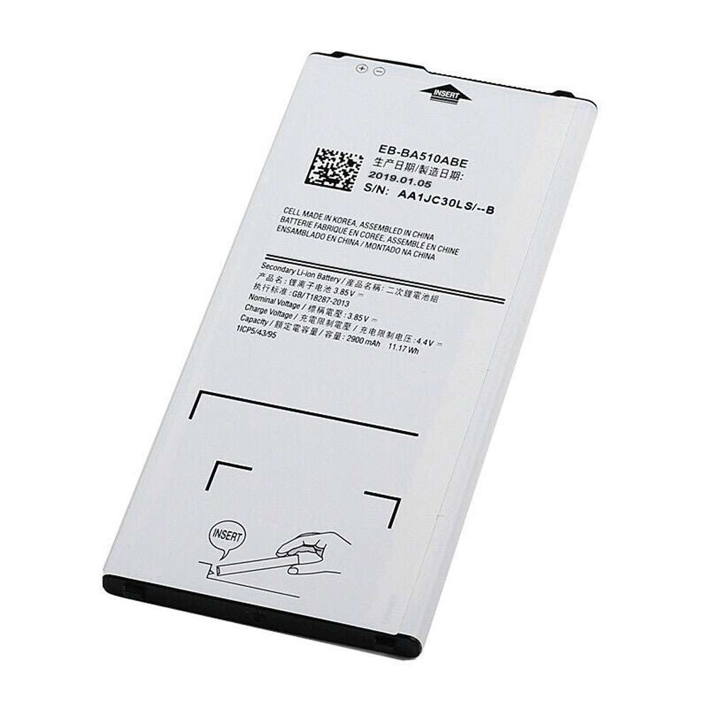 3.85V/4.4V 2900mAh/11.17WH EB-BA510ABE Smartphone Battery for Samsung GALAXY A5 A51 A5100