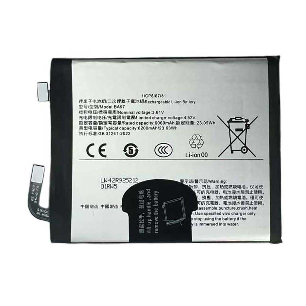 3.81V 6200mAh BA97 Smartphone Battery for Vivo X200S