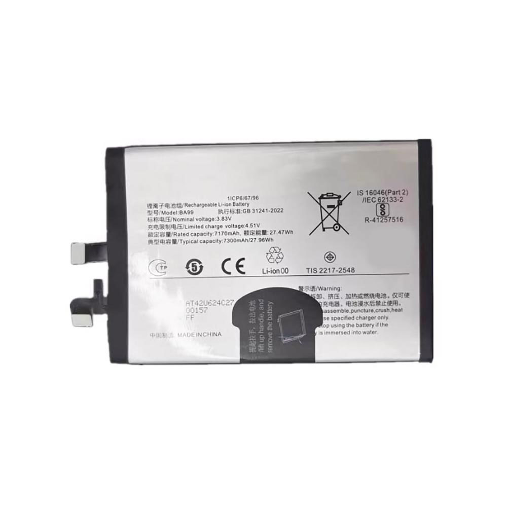 3.83V 7300mAh BA99 Smartphone Battery for Vivo Y300 Pro+