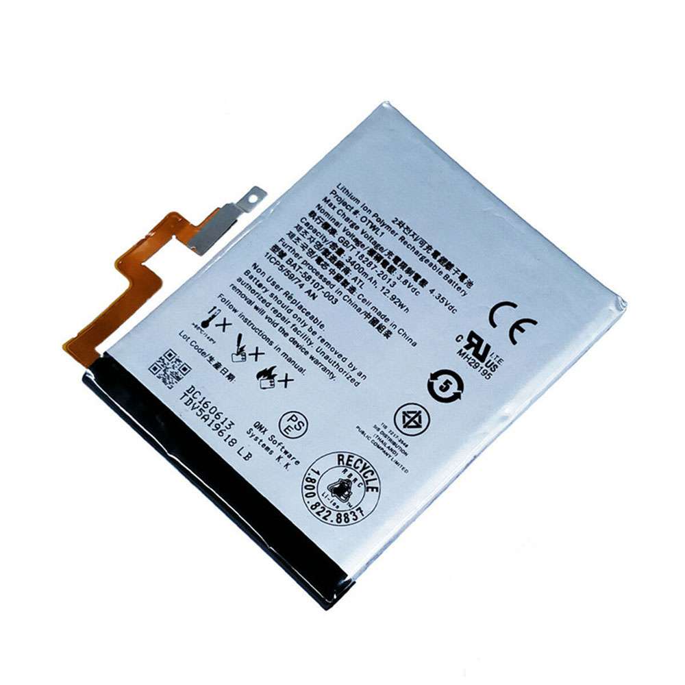 3.8V/4.35V 3400mAh/12.92WH Blackberry Q30 Passport 4G SQW Replacement Battery