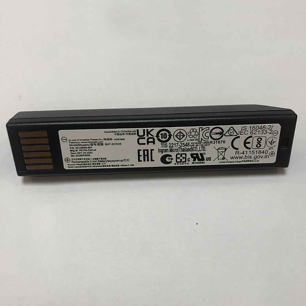 3.7V 2400mAh BAT-SCN05 Barcode Scanners Battery for Honeywell Xenon 1952G 1902GHD