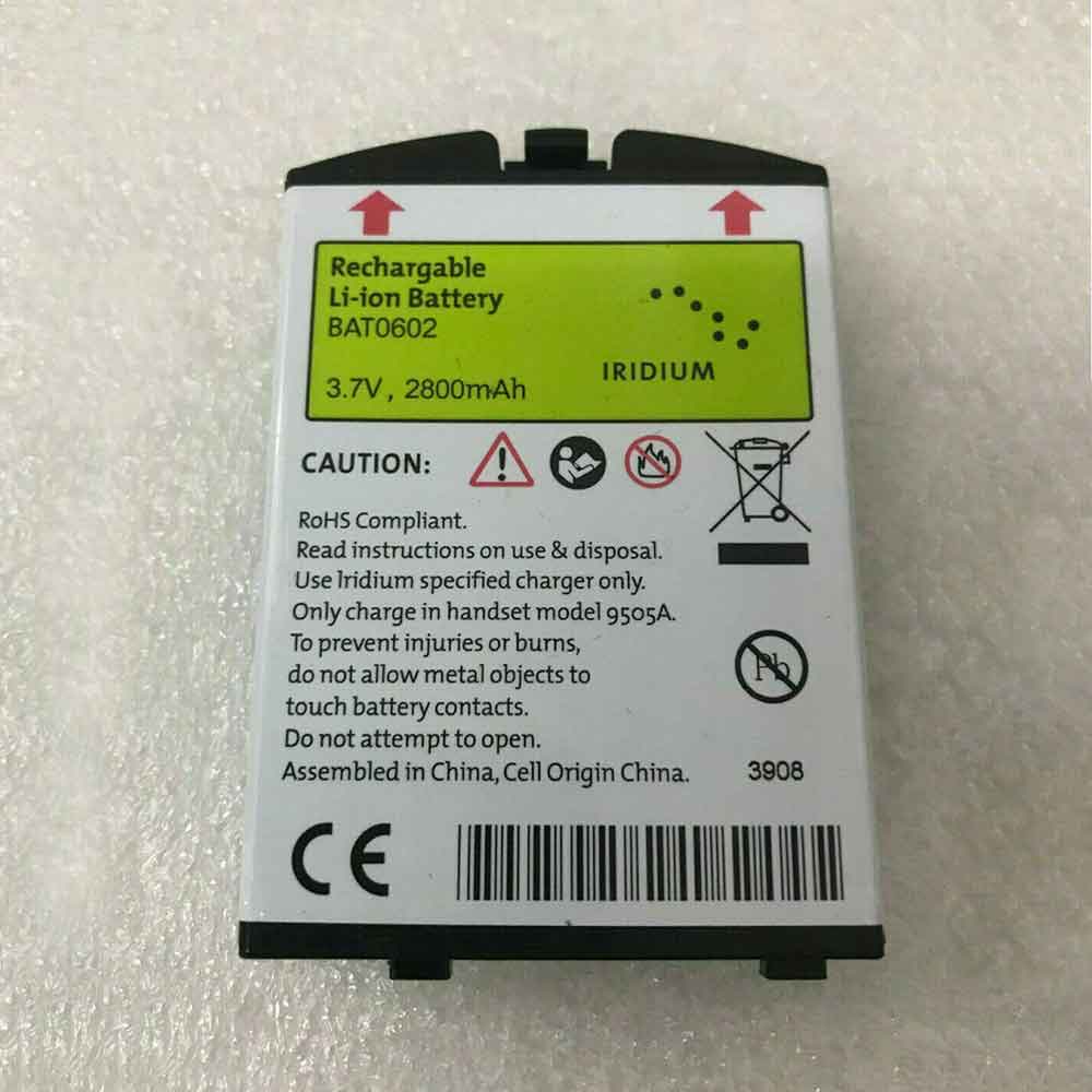 3.7V 4.2V 2800mAh BAT0602 Smartphone Battery for Iridium 9505A Satellite Phone