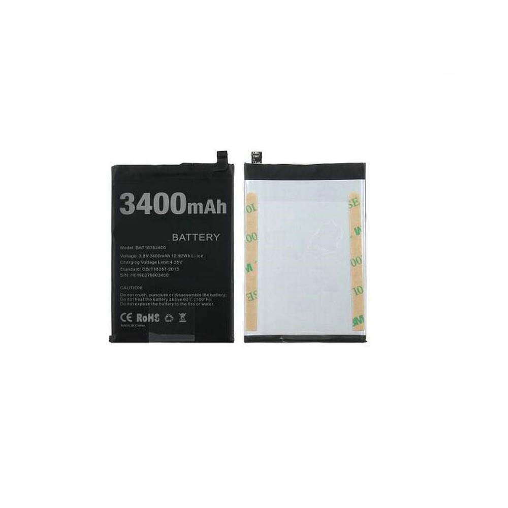3.8V/4.35V 3400mAh/12.92WH BAT18783400 Smartphone Battery for Doogee Y8