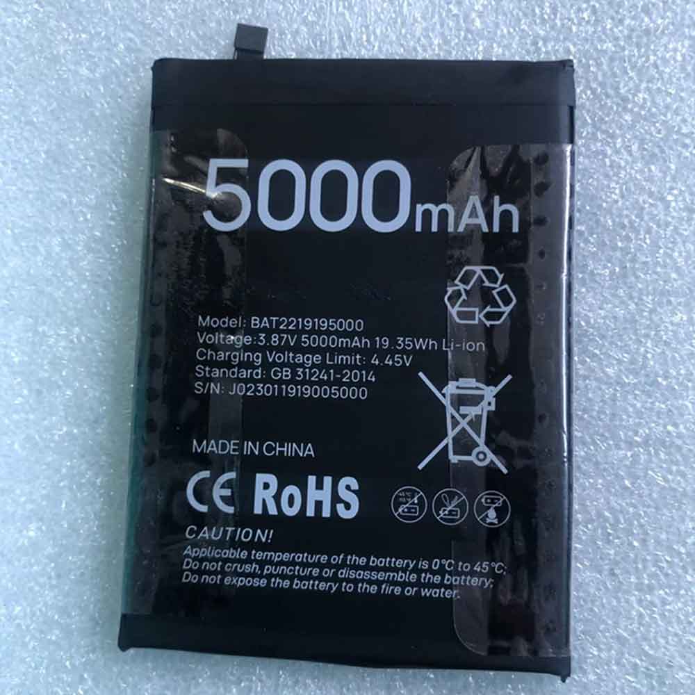 3.87V 5000mah BAT2219195000 Smartphone Battery for Doogee BAT2219195000