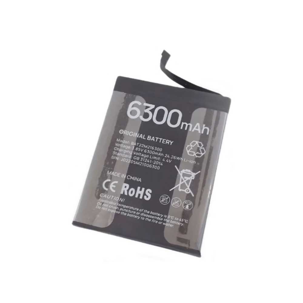 3.85V 6300mAh/24.26Wh BAT22M216300 Smartphone Battery for Doogee S41
