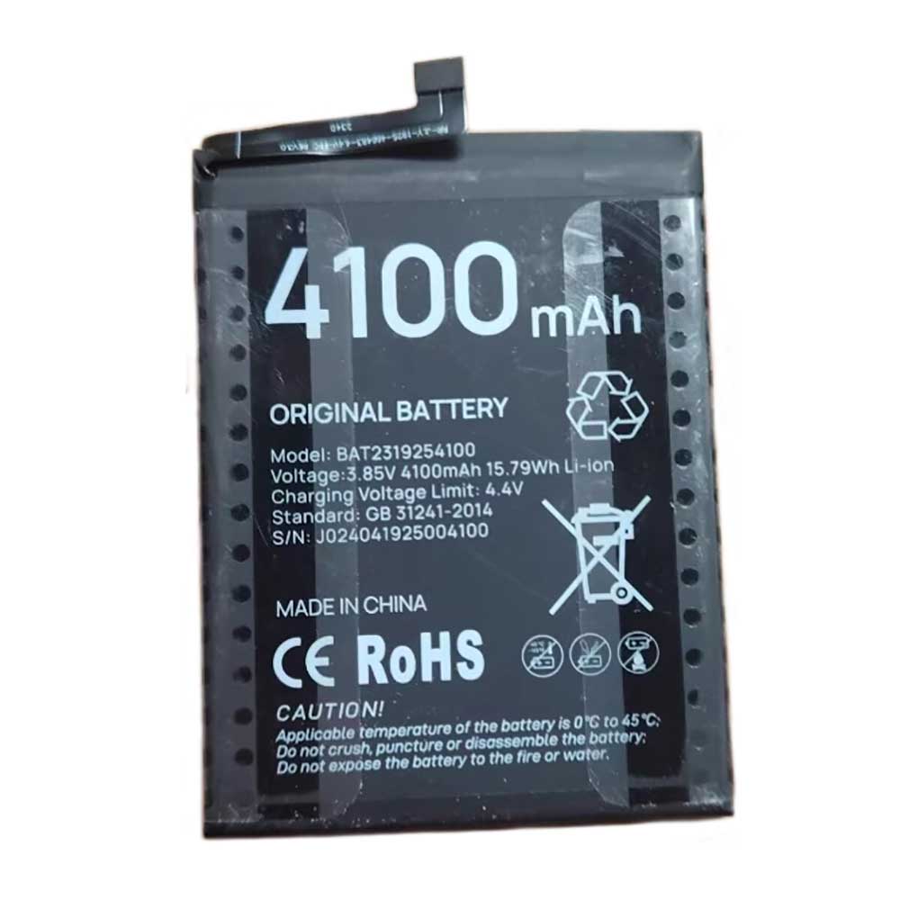 3.85V 4100mAh/15.79Wh BAT2319254100 Smartphone Battery for Doogee BAT2319254100