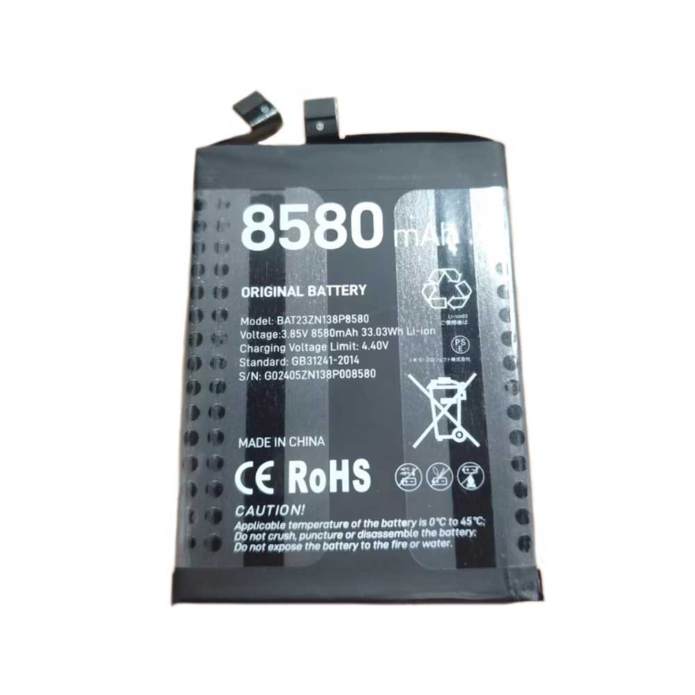 3.85V 8580mAh/33.03Wh BAT23ZN138P8580 Tablet Battery for Doogee T30 Ultra