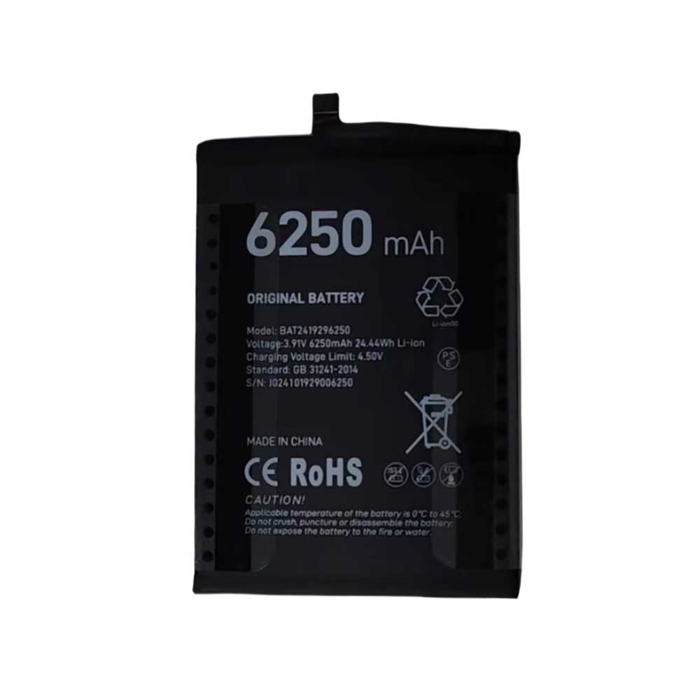 3.91V 6250mAh BAT2419296250 Smartphone Battery for Doogee BAT2419296250