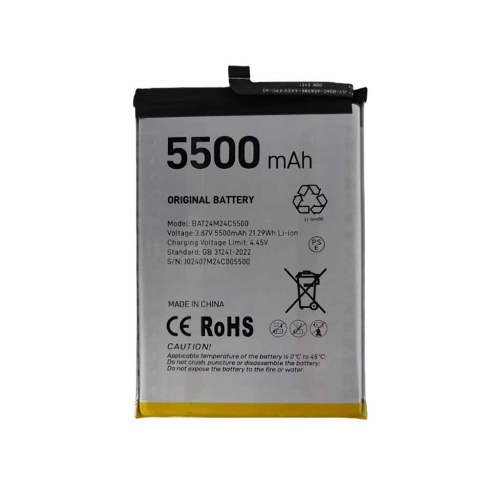 3.87V 5500mAh BAT24M24C5500 Smartphone Battery for Doogee BAT24M24C5500