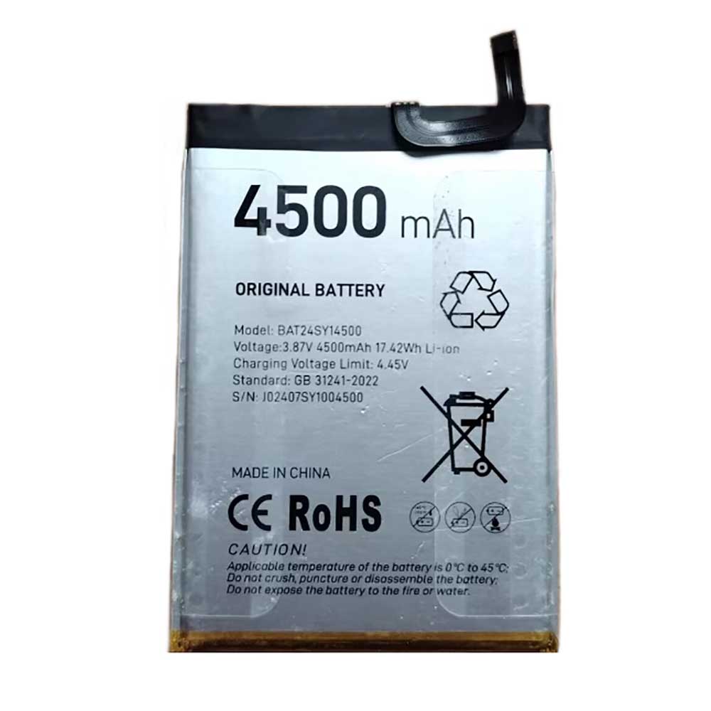 3.87V 4500mAh/17.42Wh BAT24SY14500 Smartphone Battery for Doogee BAT24SY14500