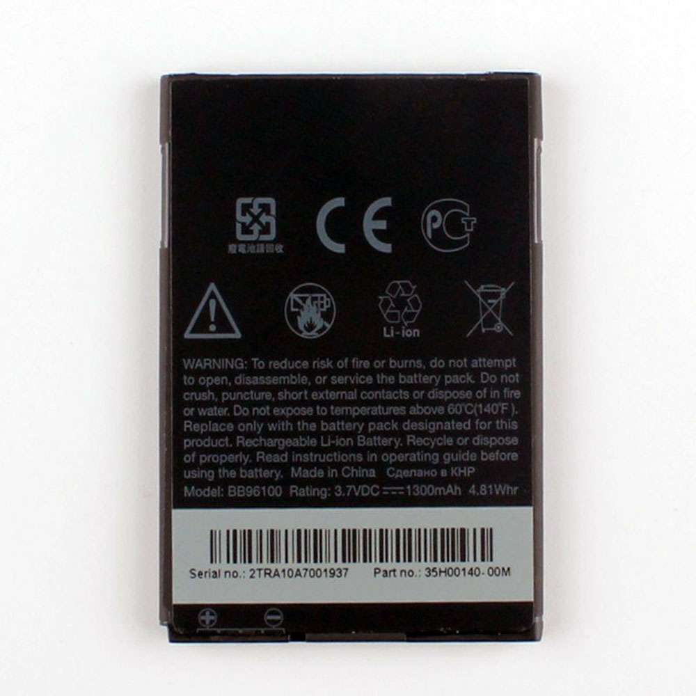 3.7V 1300mAh/4.81WH HTC Wildfire A7272 A6390 A3366 Replacement Battery