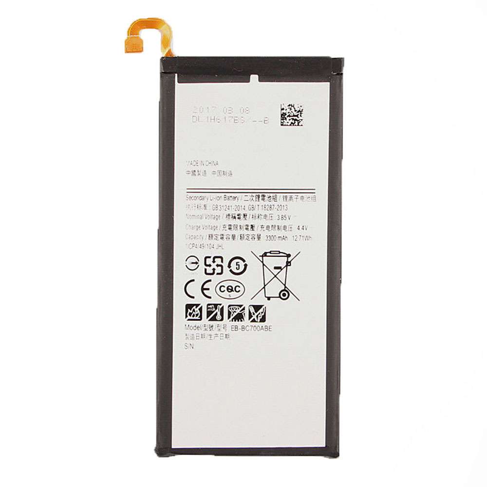 3.85V/4.4V 3300mAh/12.71WH EB-BC700ABE Smartphone Battery for Samsung Galaxy SM-C7000 C7 C7000