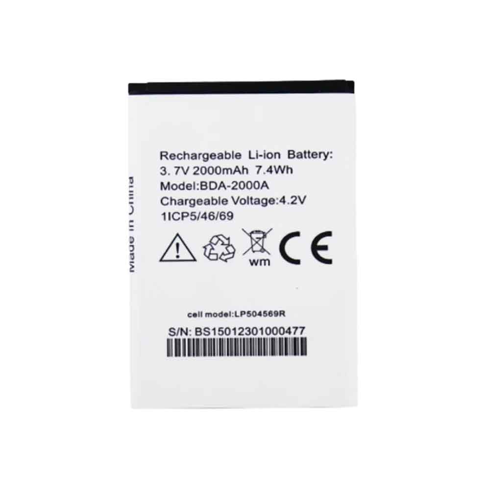 3.7V 2000mAh BDA-2000A Smartphone Battery for Doro Liberto 825 822 8030 8031