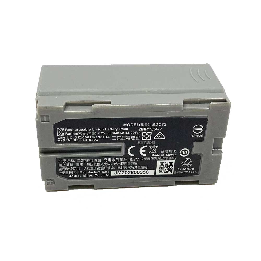 7.2V 5986mAh BDC72 Test Equipment Battery for Sokkia 3D Layout Navigator L