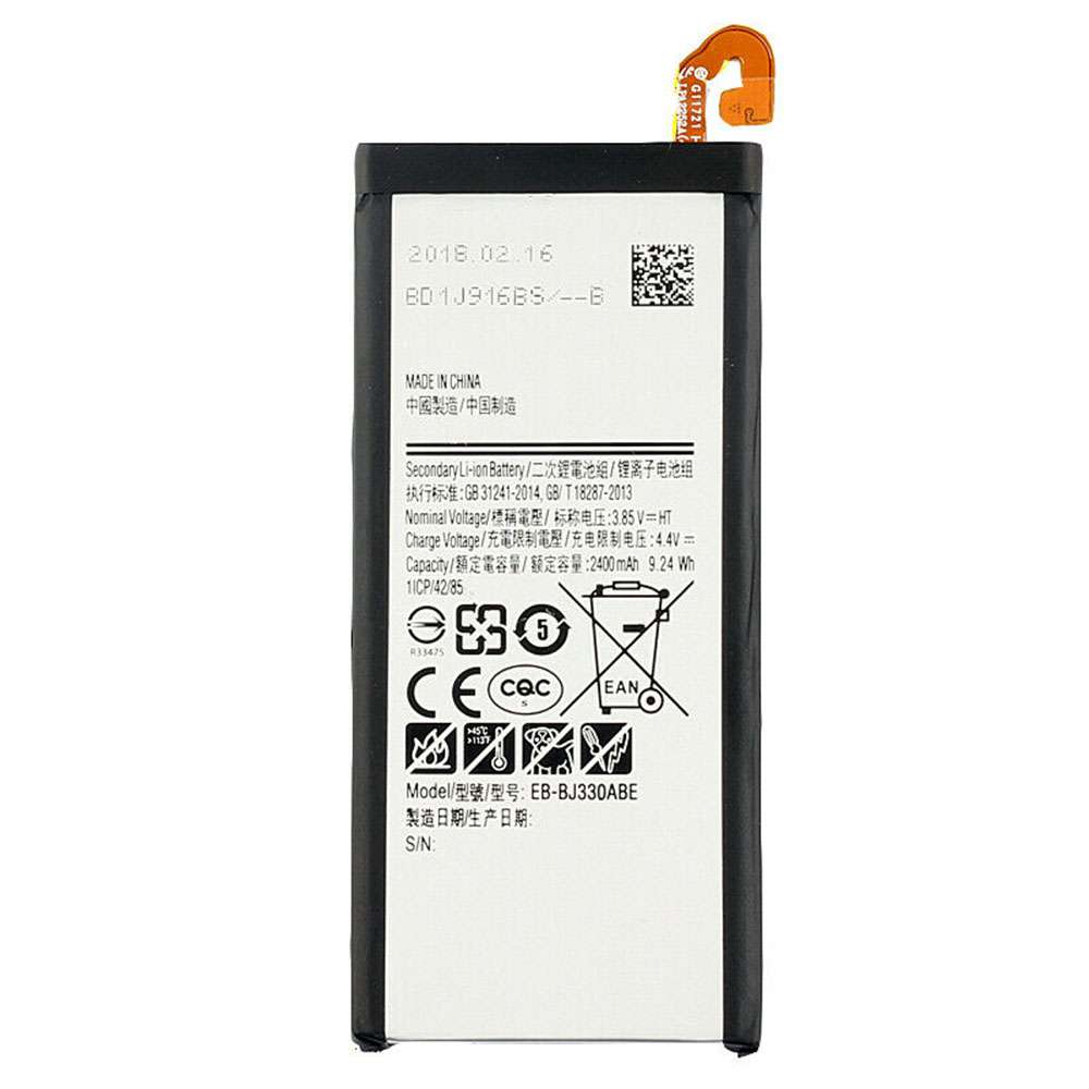 3.85V/4.4V 2400mAh/9.24WH EB-BJ330ABE Smartphone Battery for Samsung Galaxy J3 J3300 SM-J330