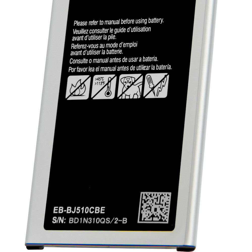 3.85V/4.4V 3100mAh/11.94WH EB-BJ510CBE Smartphone Battery for Samsung SM-J510 j5109 j5108 J5
