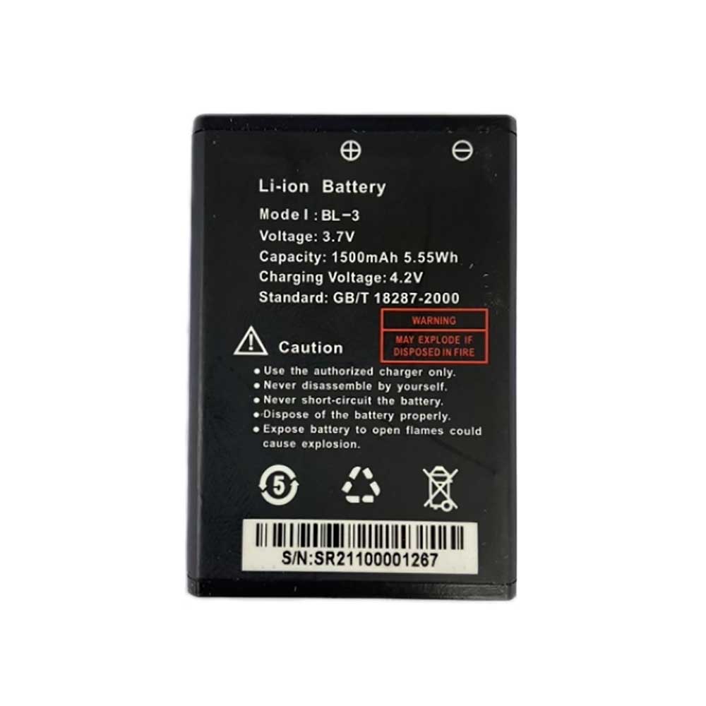 3.7V 1500mAh BL-3 Radio Communication Battery for Baofeng R5 C50 T7D