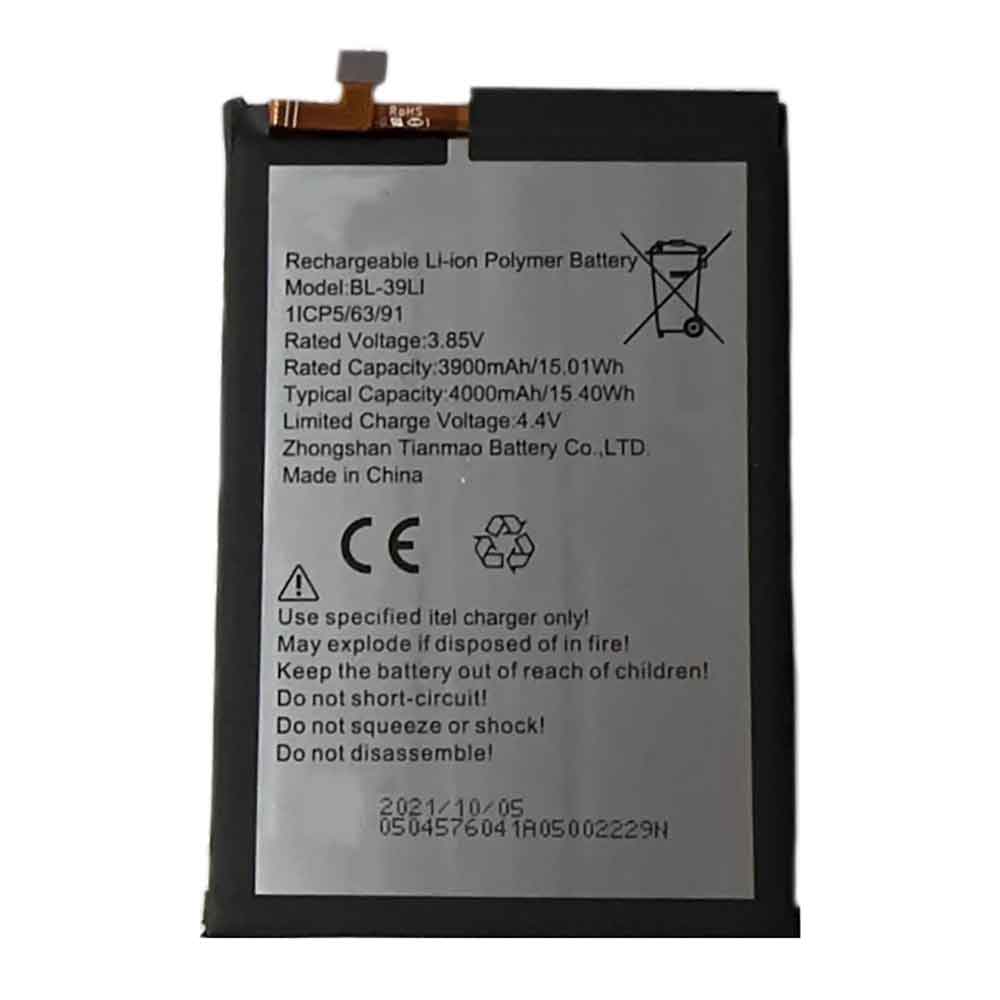 3.85V 3900mAh BL-39LI Smartphone Battery for Infinix BL-39LI
