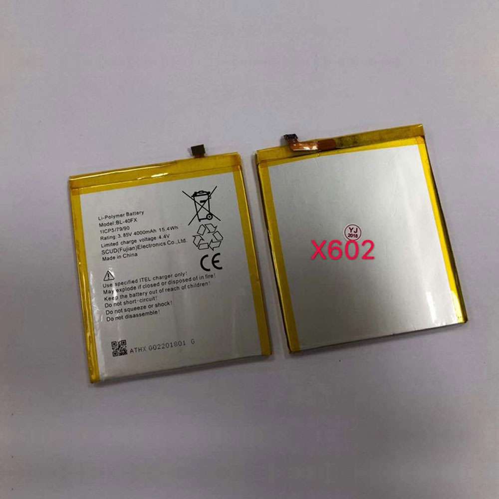 3.85V/4.4V 4000mAh/15.4WH BL-40FX Smartphone Battery for INFINIX HOT S3 X573 X602