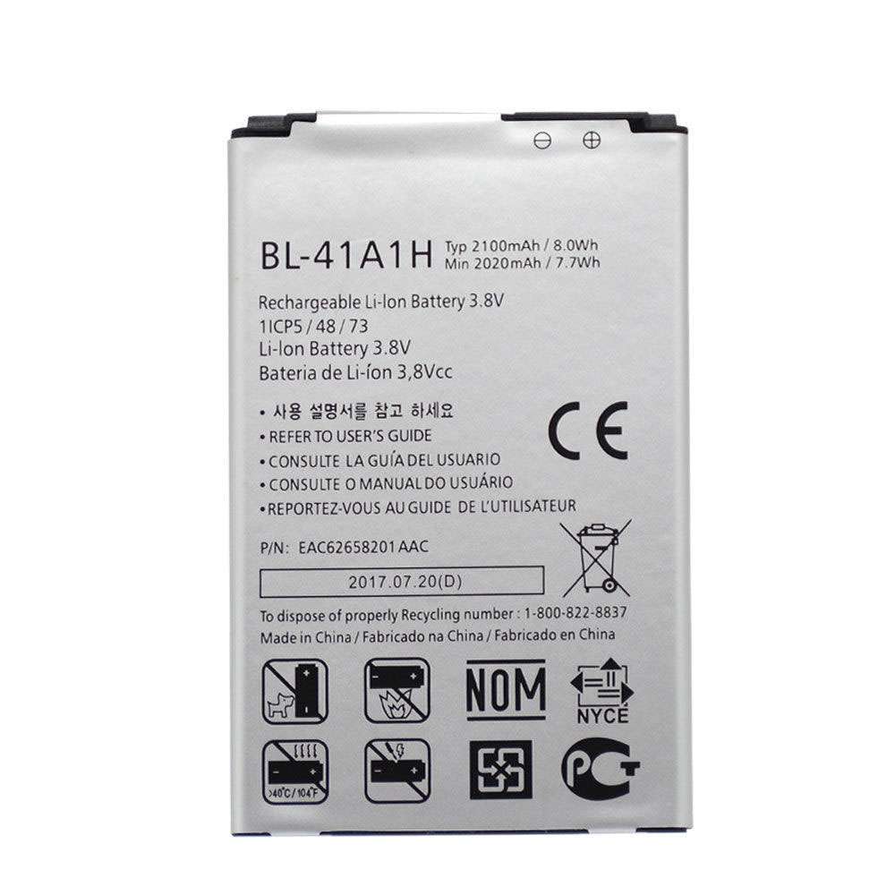 3.8V 2100mAh/8.0WH BL-41A1H Smartphone Battery for LG Optimus F60 MS395 D390N Tribute VS810PP Transpyre LS66