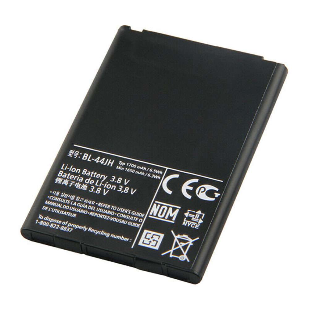 3.8V/4.35V 1650mAh/5.3WH BL-44JH Smartphone Battery for LG P705 E510 LP700 P970 E730 Optimus L7