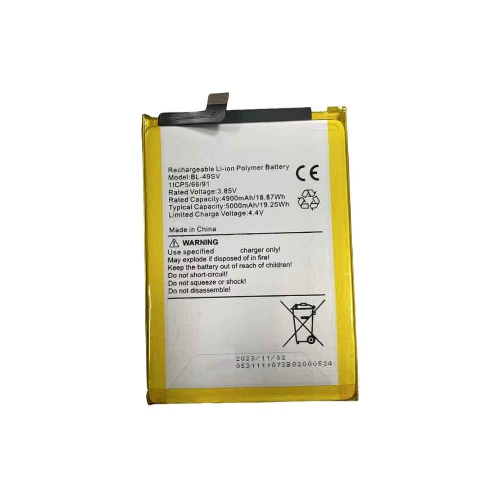 3.85V 5000mAh BL-49SV Smartphone Battery for Villaon BL-49SV