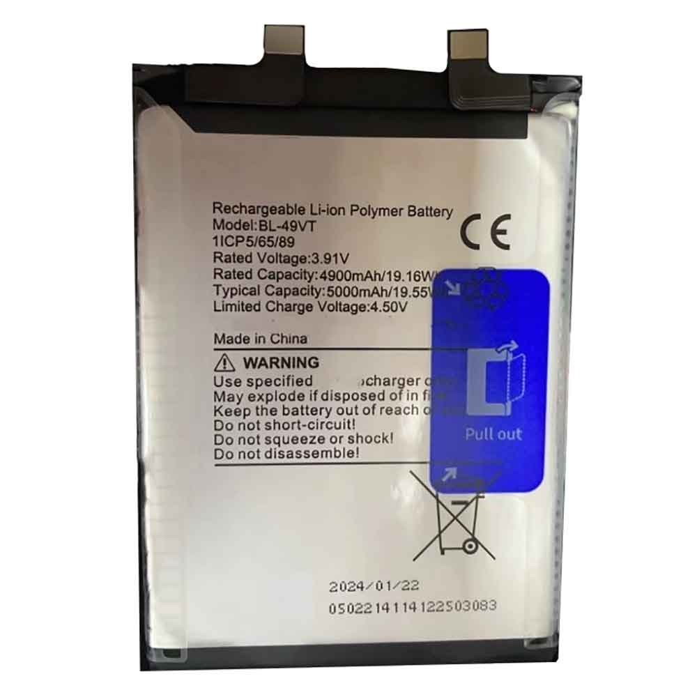 3.91V 5000mAh BL-49VT Smartphone Battery for Tecno BL-49VT