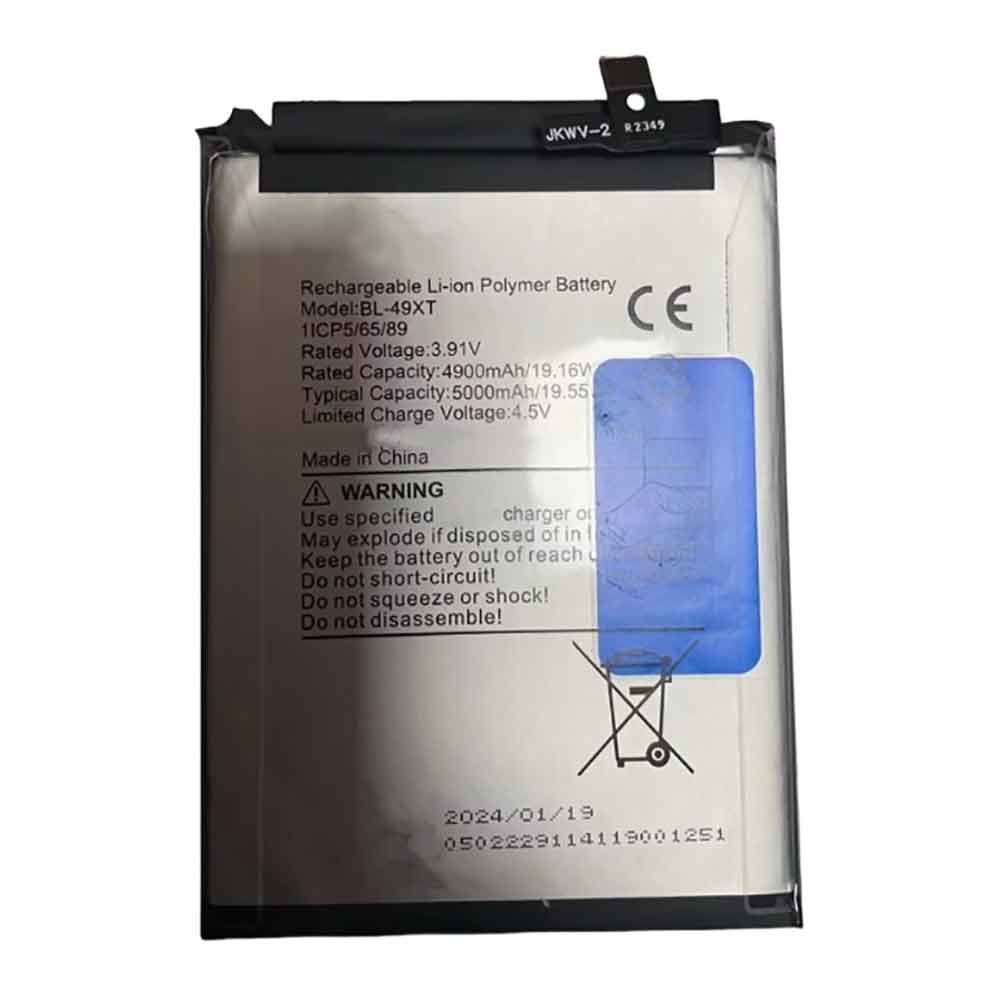 3.91V 5000mAh BL-49XT Smartphone Battery for Tecno BL-49XT