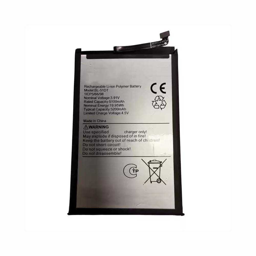 3.91V 5100mAh BL-51DT Smartphone Battery for Tecno BL-51DT