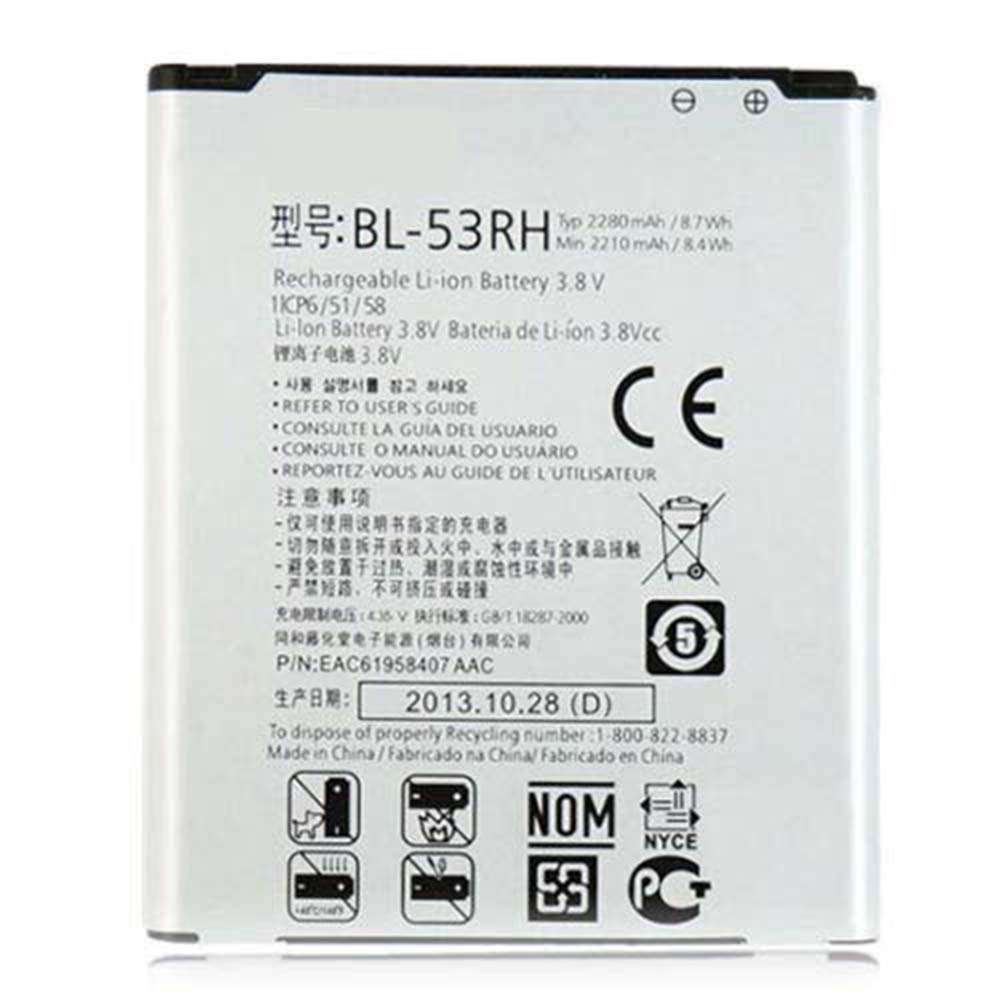 3.8V 2210mAh/8.4WH LG E975W OPTIMUS GJ GEE Replacement Battery