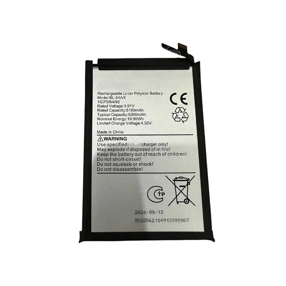 3.91V 5200mAh BL-54AX Smartphone Battery for Infinix BL-54AX