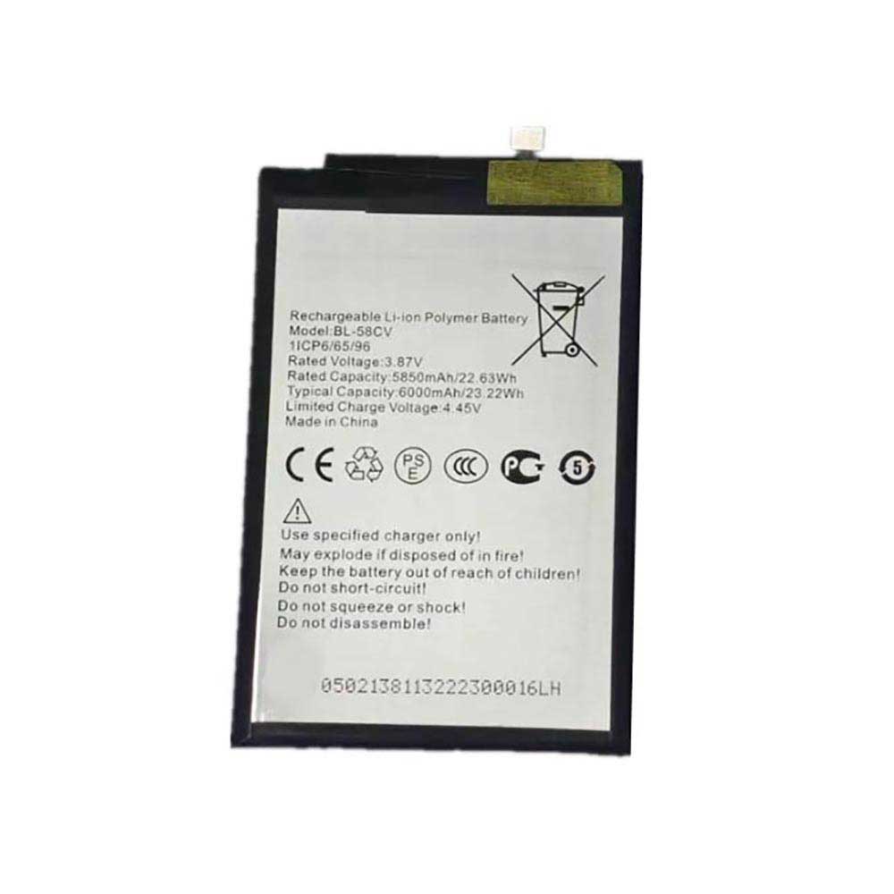 3.87V 6000mAh BL-58CV Smartphone Battery for Tecno BL-58CV